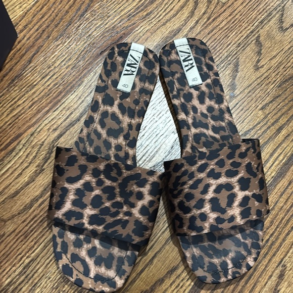 Zara leopard slides size 40 - Picture 10 of 10